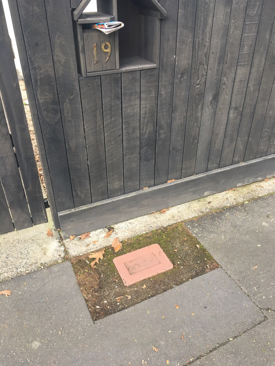 The photograph attached to this roading/streets report