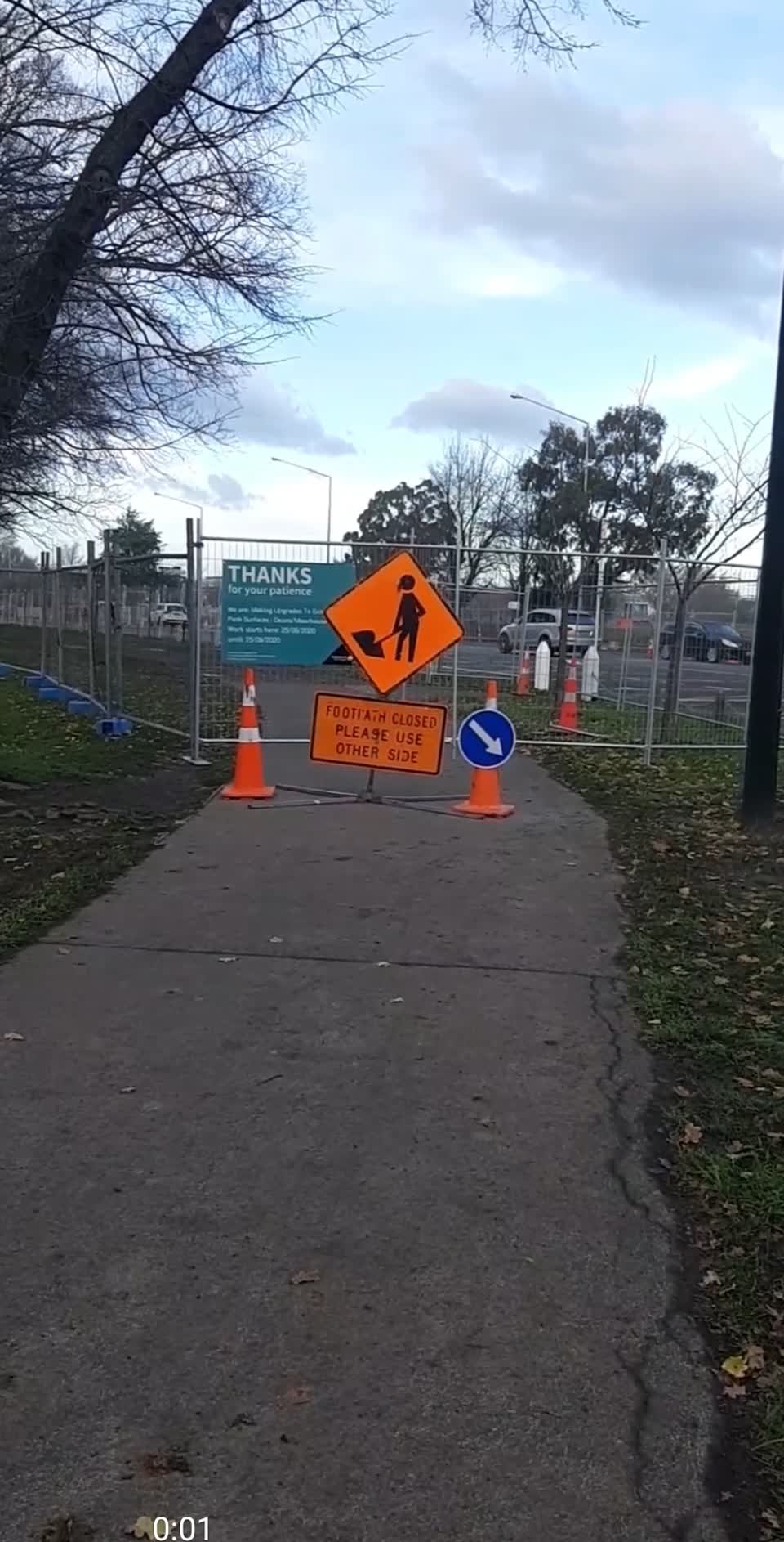 The photograph attached to this roading/streets report