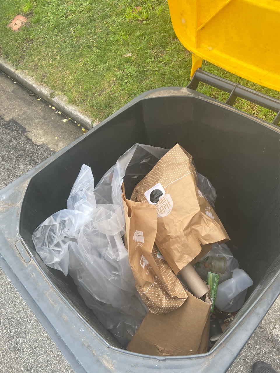The photograph attached to this rubbish/recycling report