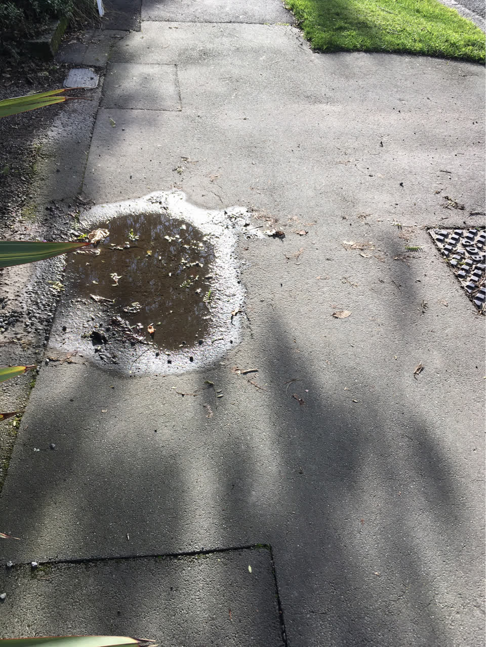 The photograph attached to this roading/streets report