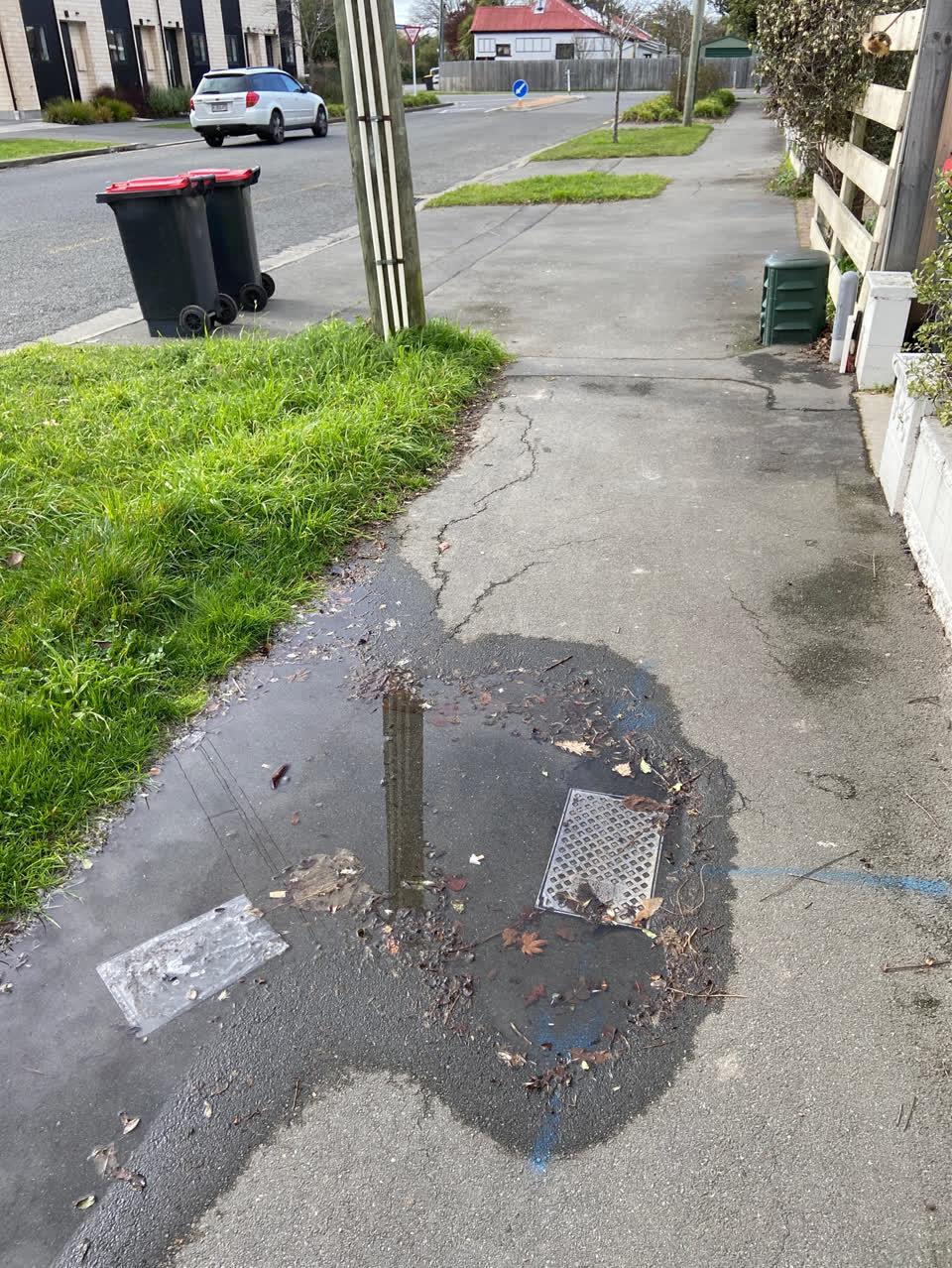The photograph attached to this roading/streets report
