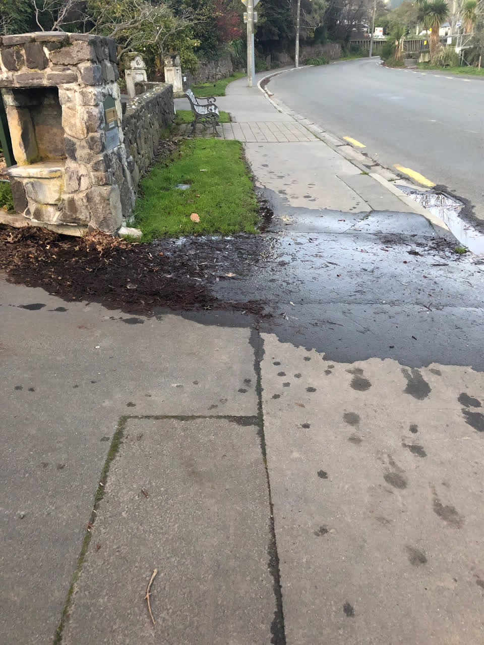 The photograph attached to this water supply report