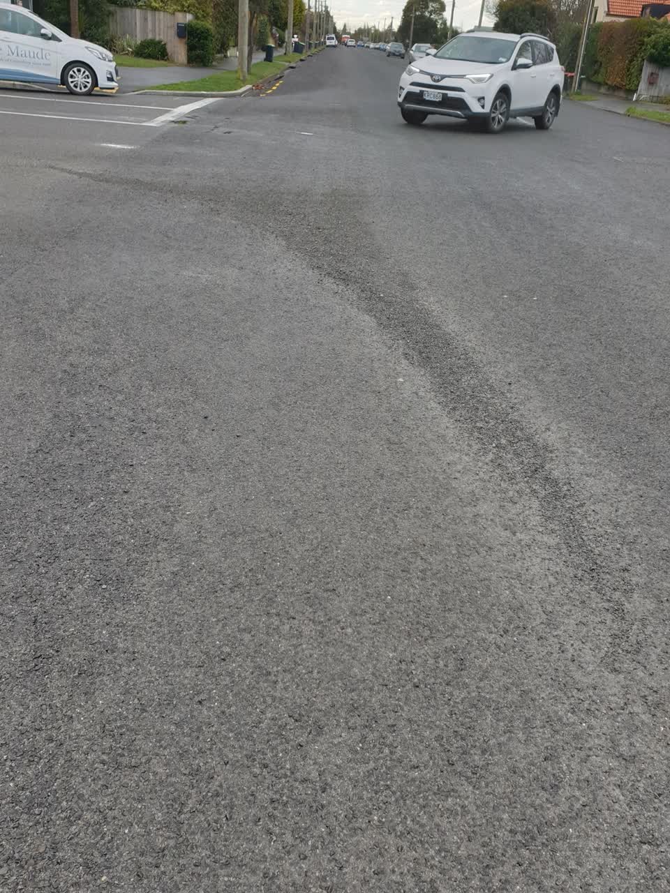 The photograph attached to this roading/streets report