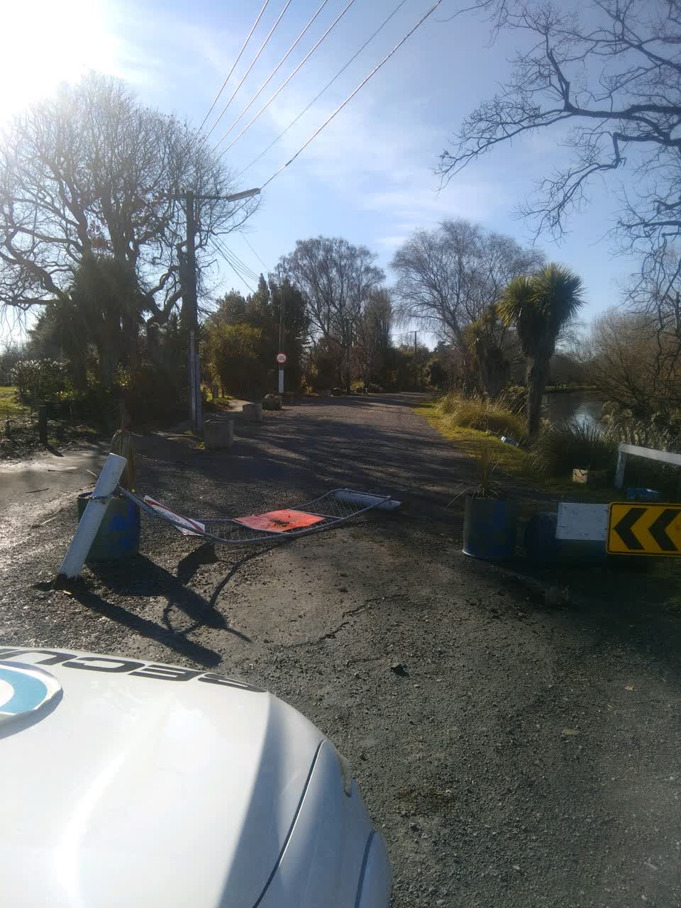The photograph attached to this roading/streets report