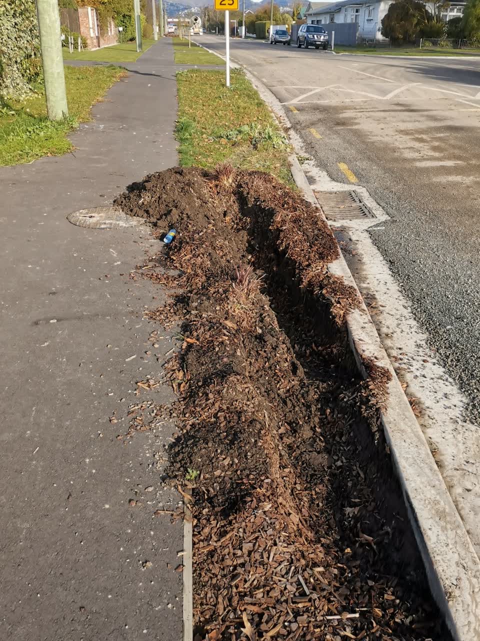 The photograph attached to this roading/streets report