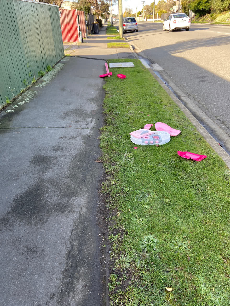 The photograph attached to this rubbish/recycling report