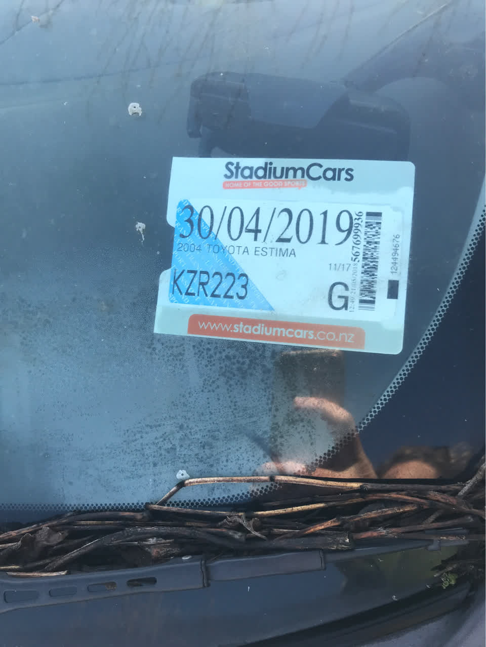 The photograph attached to this roading/streets report