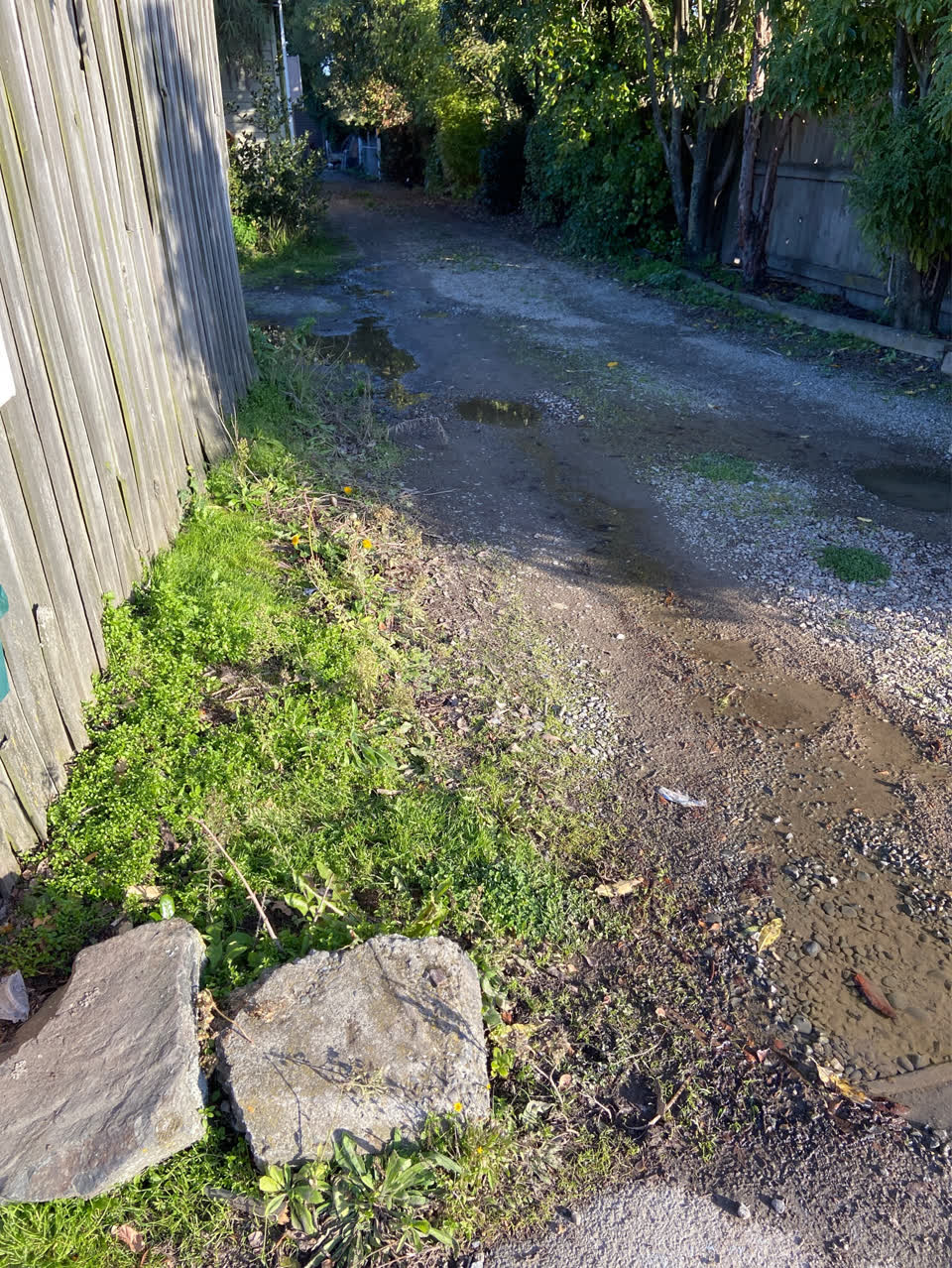 The photograph attached to this roading/streets report