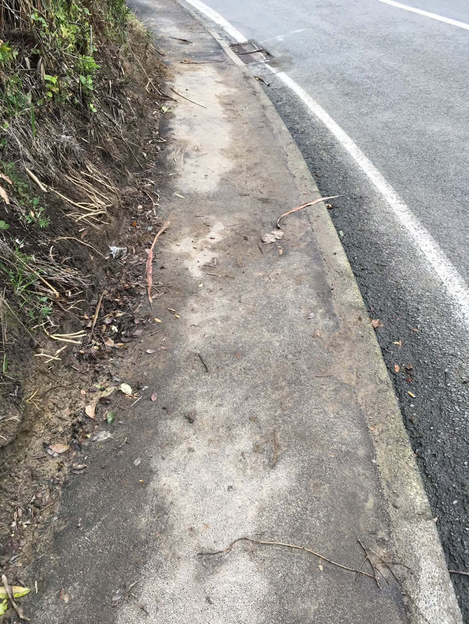 The photograph attached to this roading/streets report