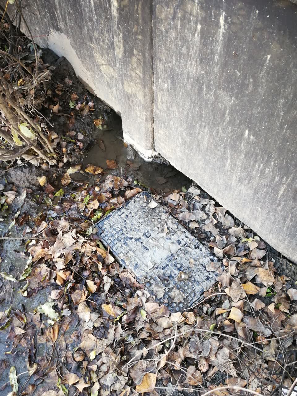 The photograph attached to this flooding report