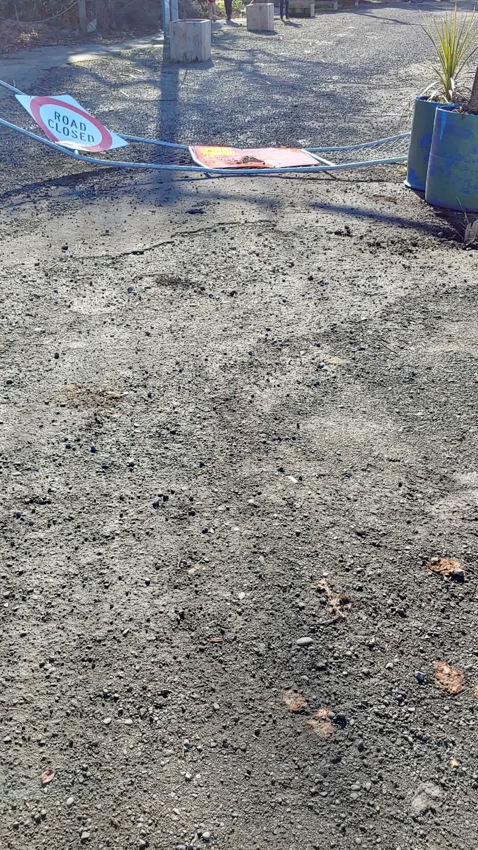 The photograph attached to this roading/streets report