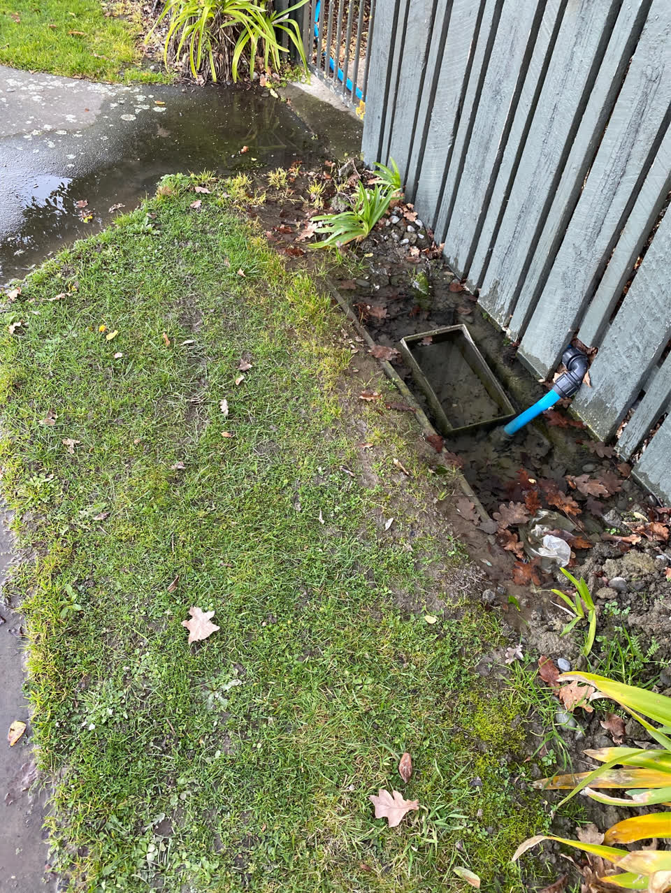 The photograph attached to this flooding report
