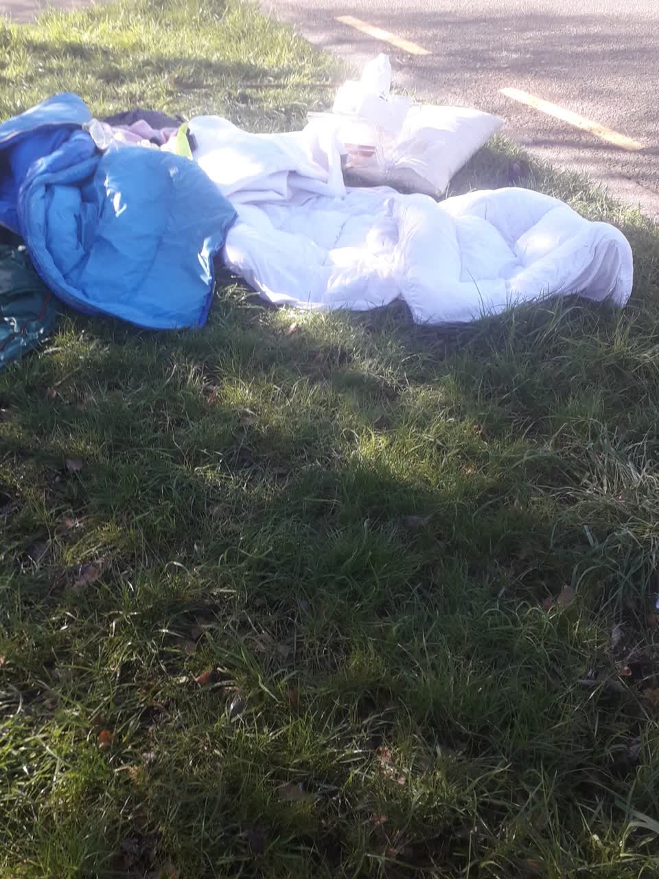 The photograph attached to this rubbish/recycling report