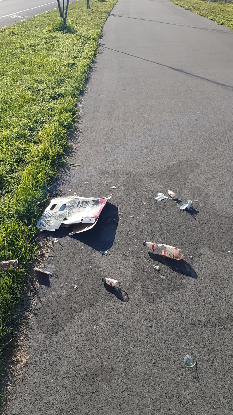 The photograph attached to this rubbish/recycling report