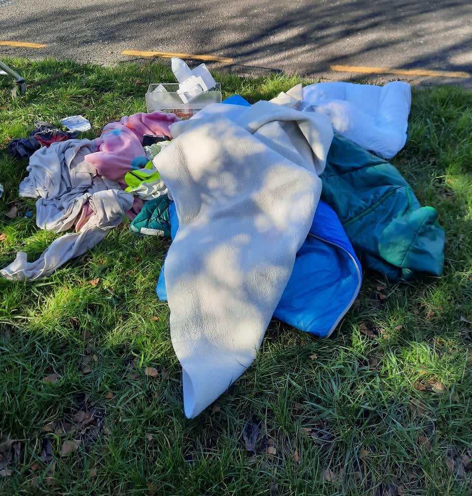 The photograph attached to this rubbish/recycling report