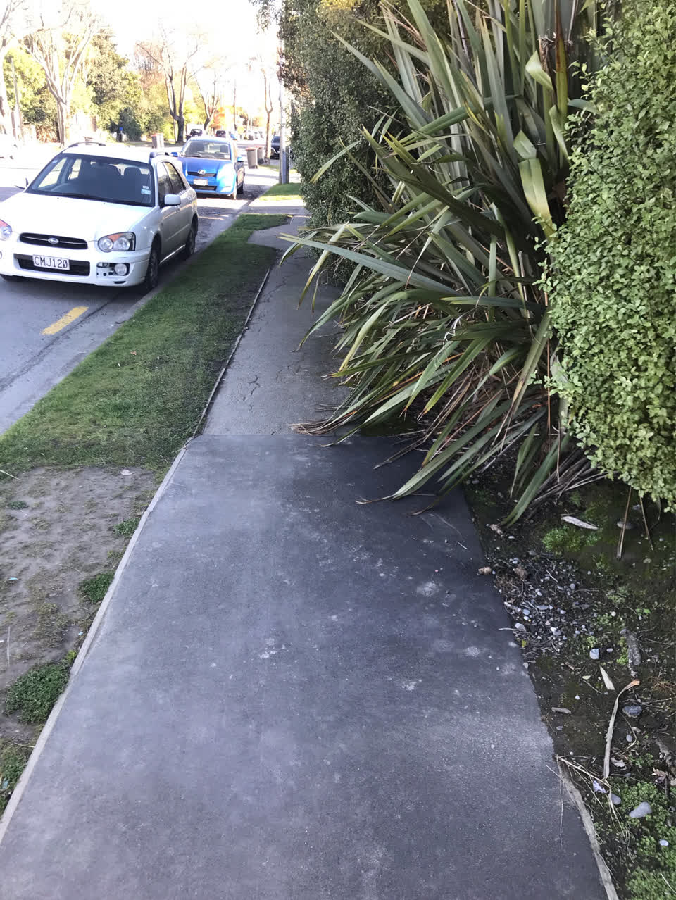 The photograph attached to this roading/streets report