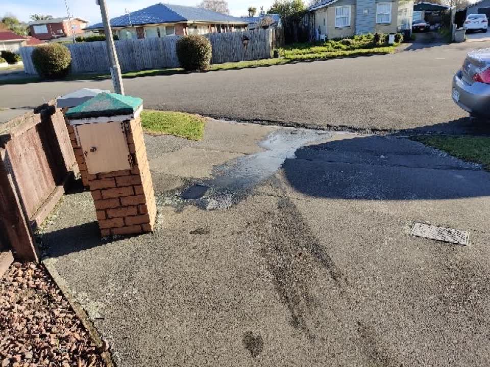 The photograph attached to this water supply report