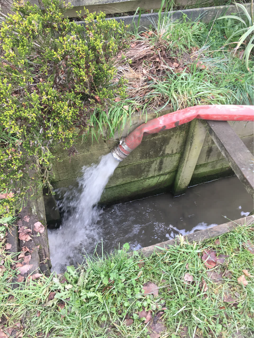 The photograph attached to this wastewater/stormwater report