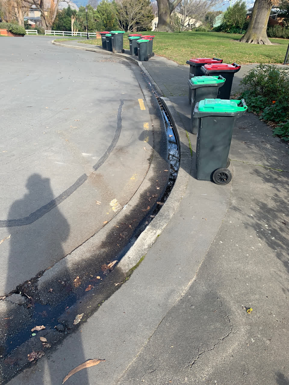 The photograph attached to this roading/streets report