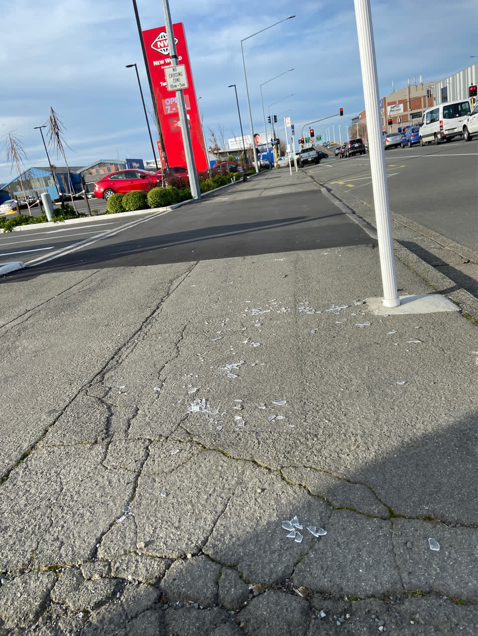 The photograph attached to this roading/streets report