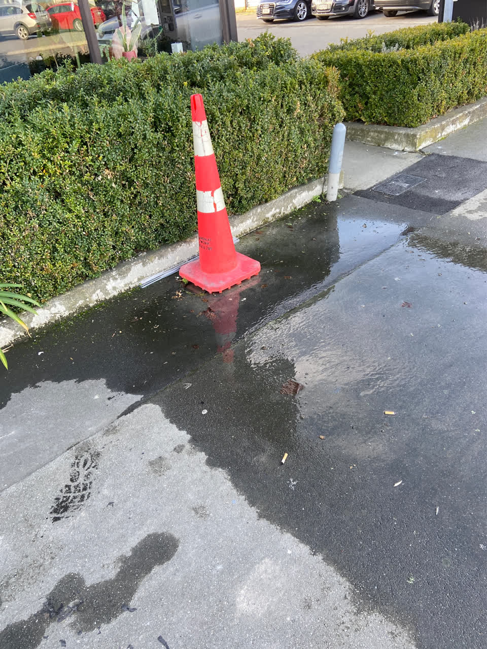 The photograph attached to this roading/streets report