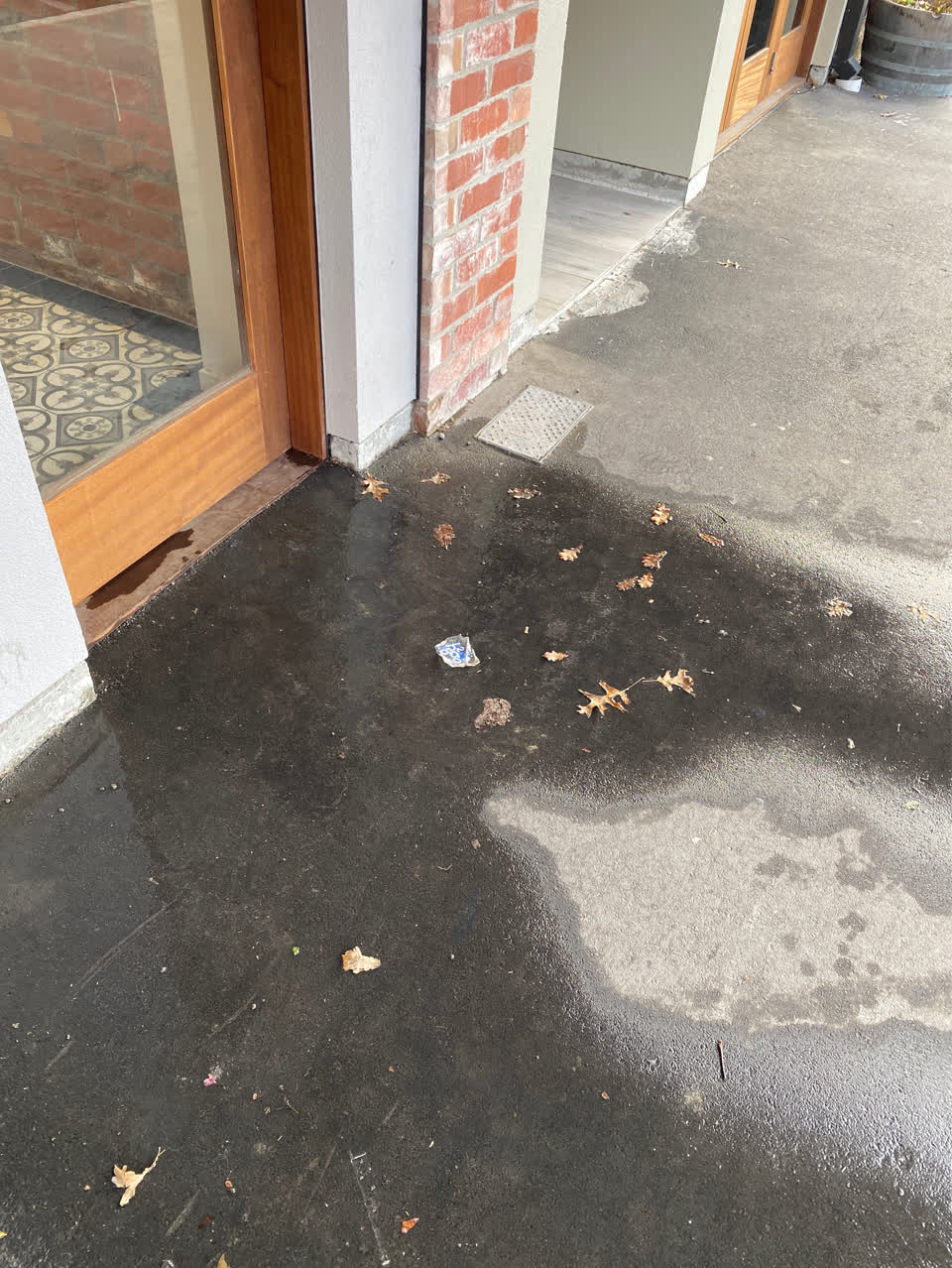 The photograph attached to this flooding report