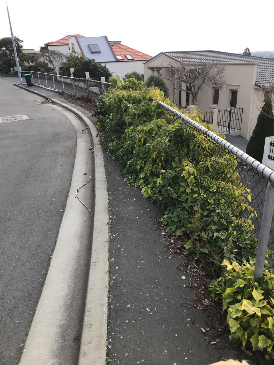 The photograph attached to this roading/streets report