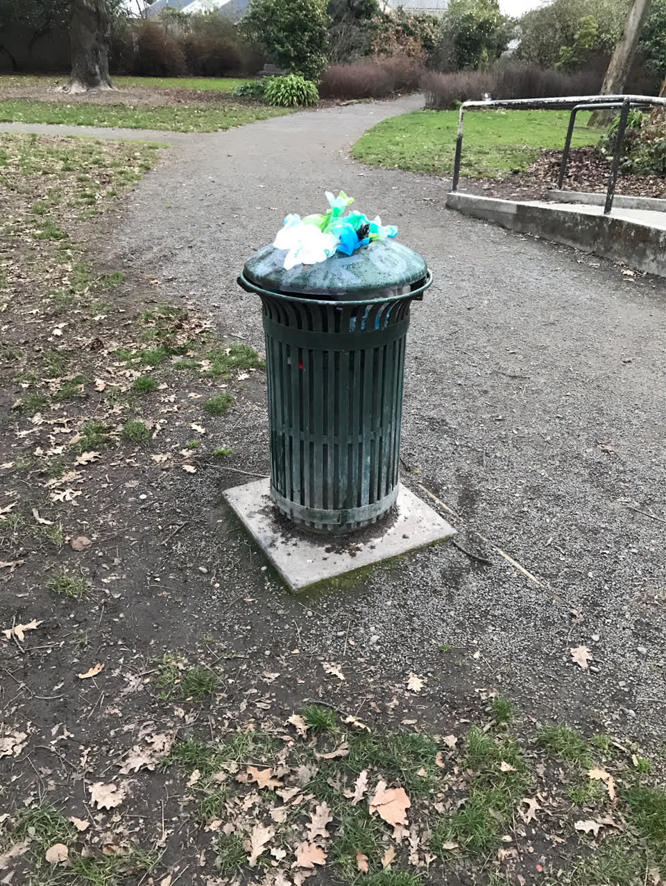The photograph attached to this rubbish/recycling report