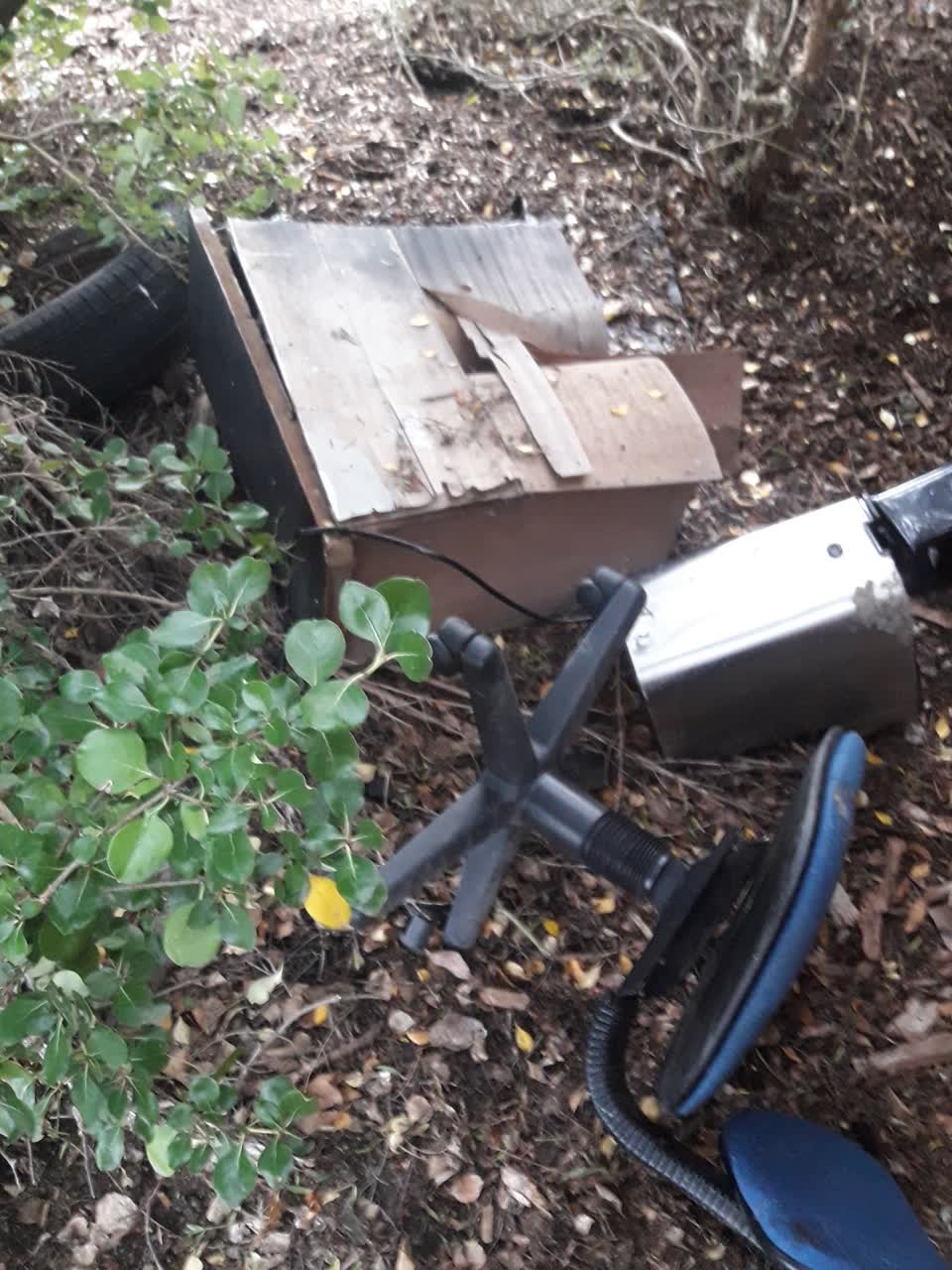 The photograph attached to this rubbish/recycling report