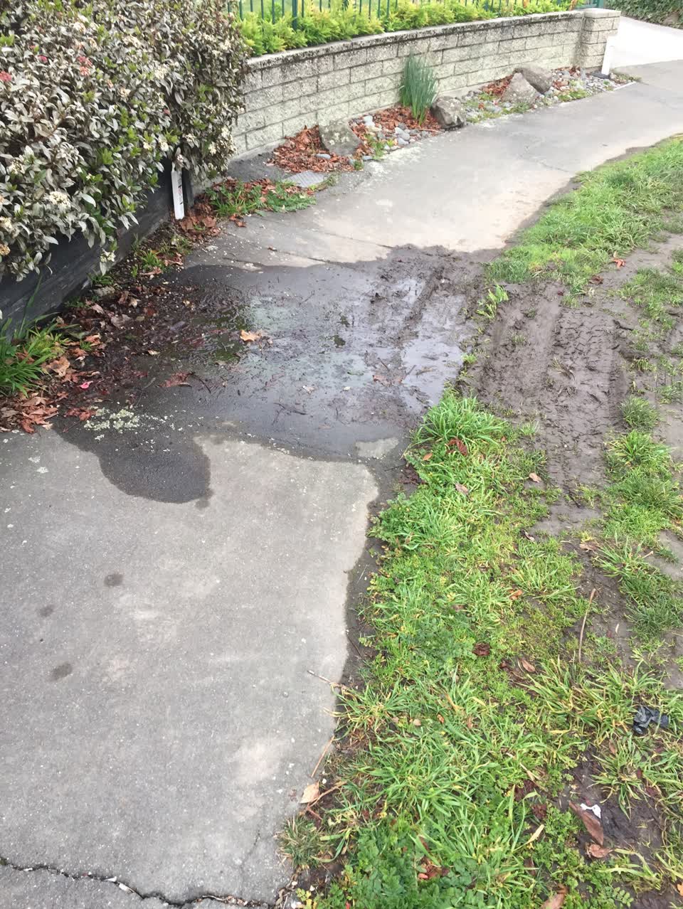 The photograph attached to this wastewater/stormwater report