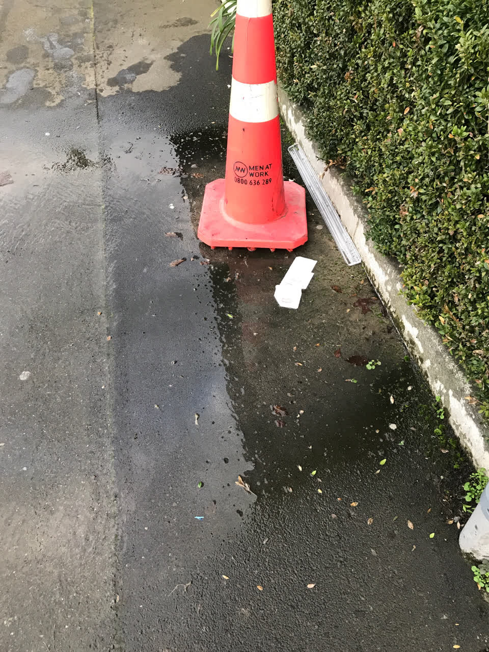 The photograph attached to this water supply report