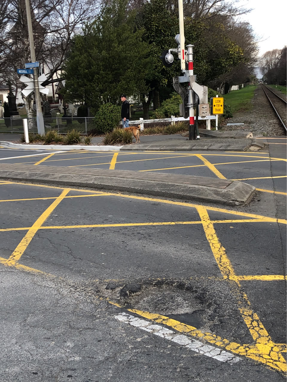 The photograph attached to this roading/streets report