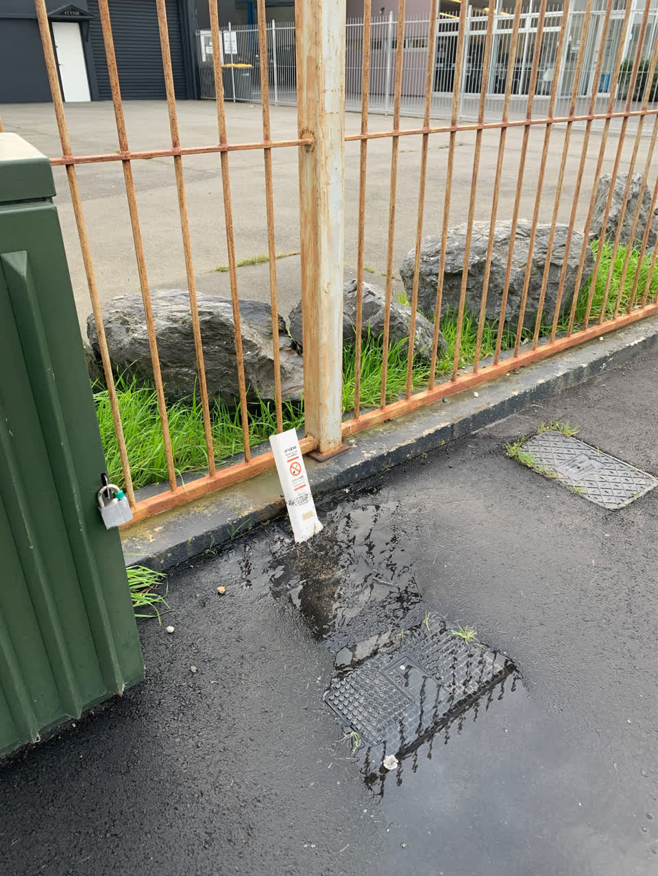 The photograph attached to this water supply report