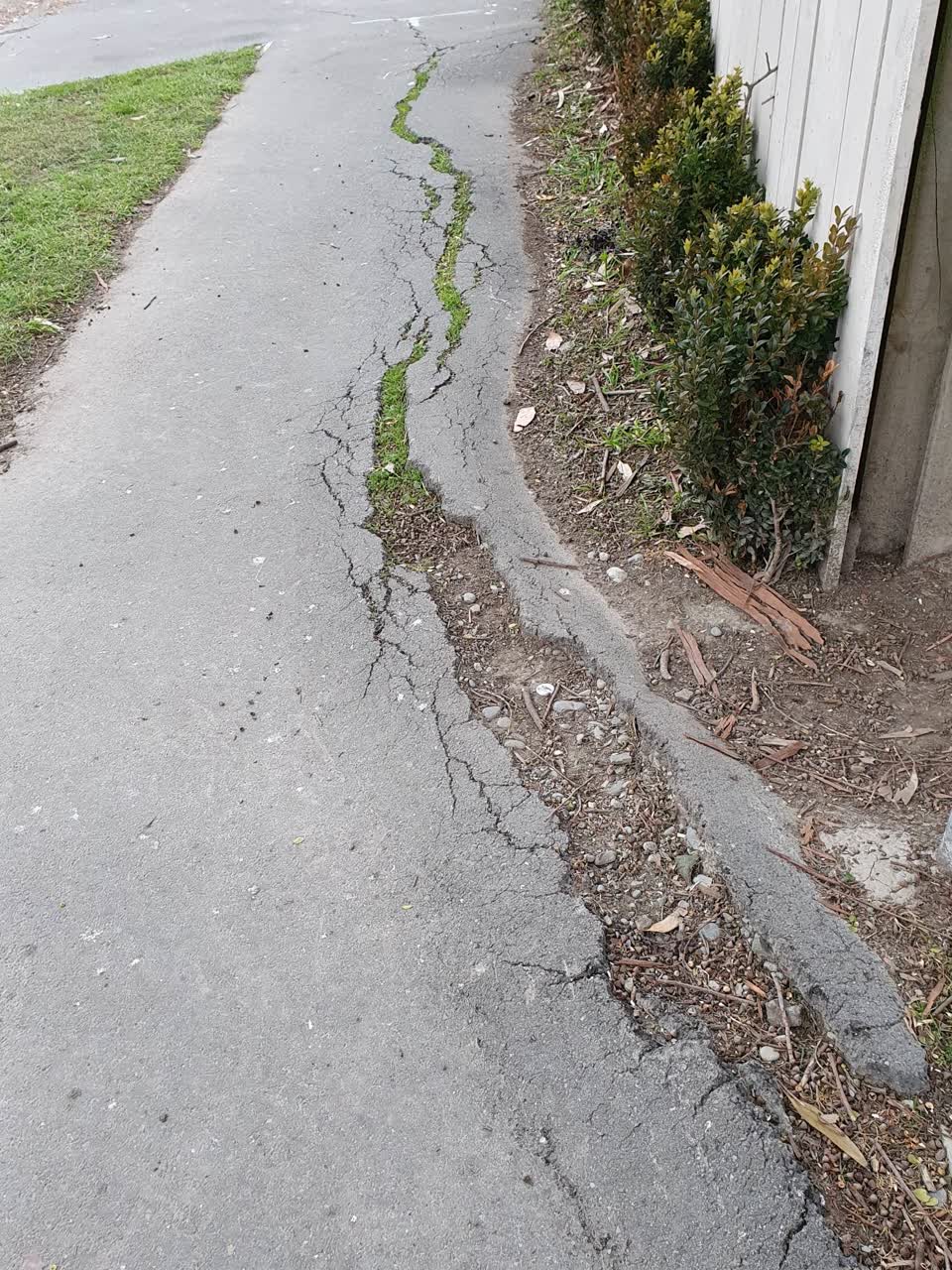 The photograph attached to this roading/streets report