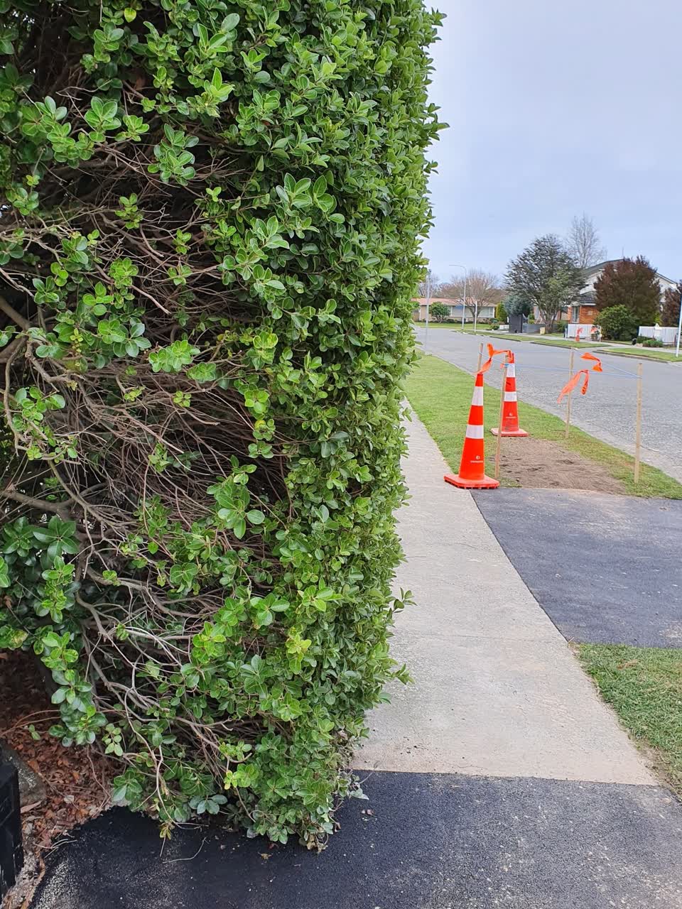 The photograph attached to this roading/streets report