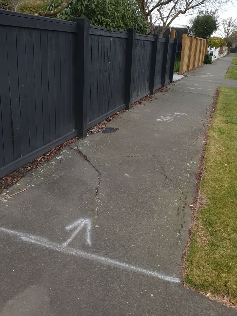 The photograph attached to this roading/streets report