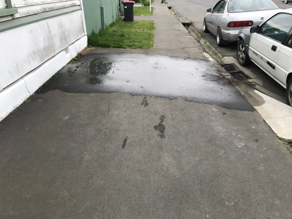 The photograph attached to this flooding report
