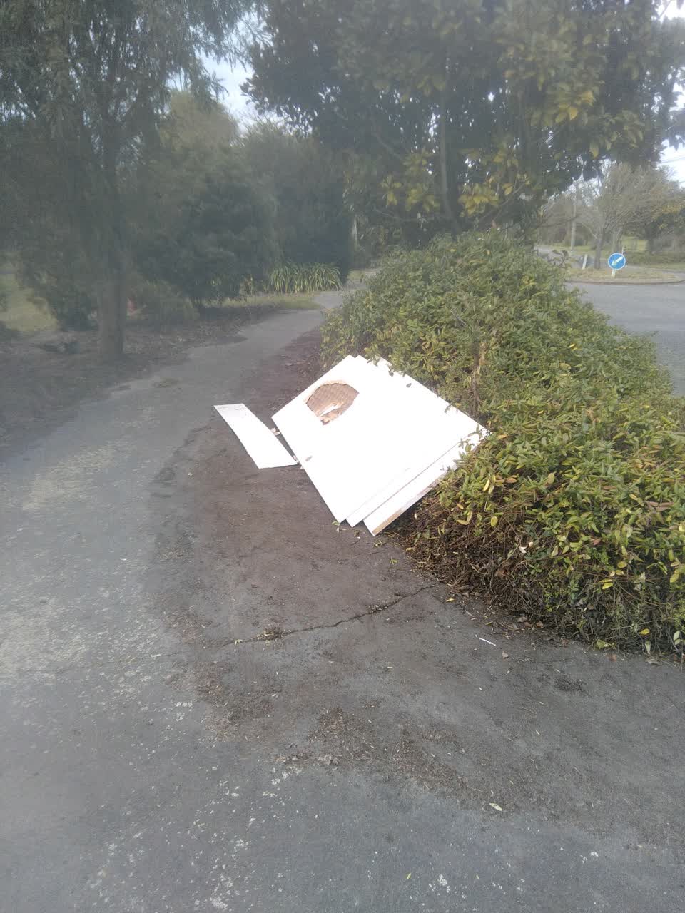 The photograph attached to this rubbish/recycling report