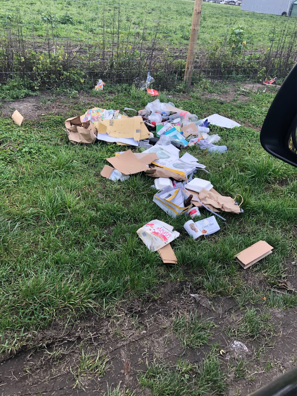 The photograph attached to this rubbish/recycling report