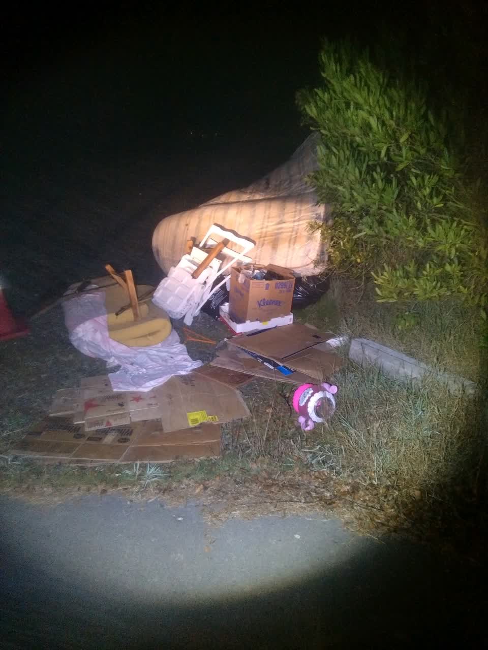 The photograph attached to this rubbish/recycling report