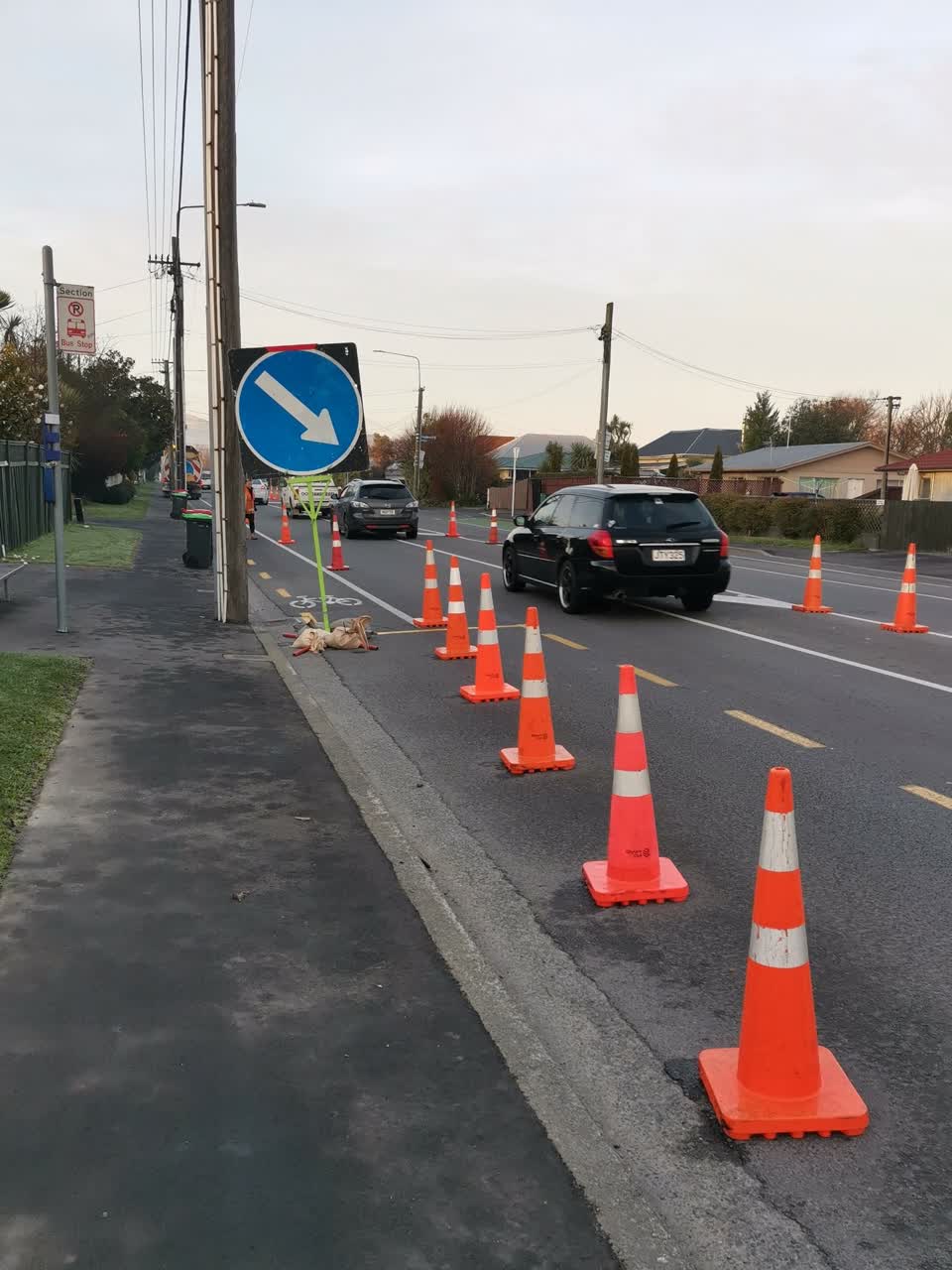 The photograph attached to this roading/streets report