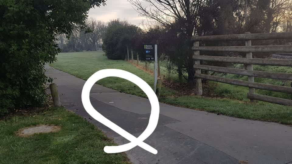 The photograph attached to this parks report