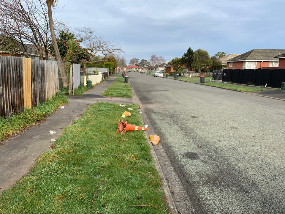 The photograph attached to this rubbish/recycling report