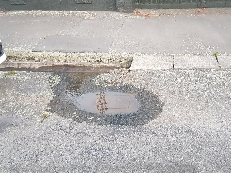 The photograph attached to this wastewater/stormwater report