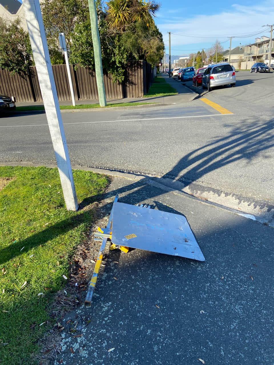 The photograph attached to this roading/streets report