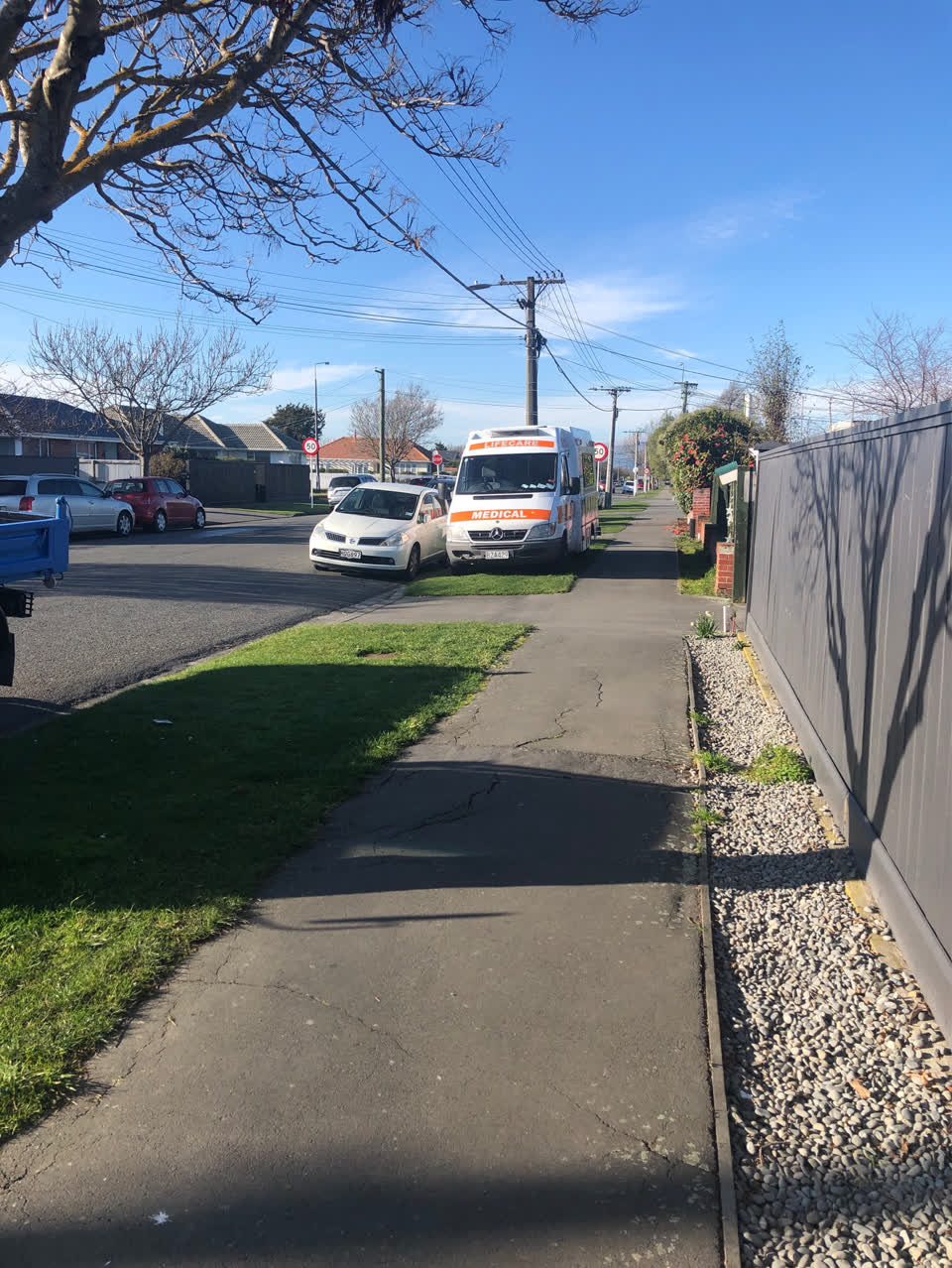 The photograph attached to this roading/streets report