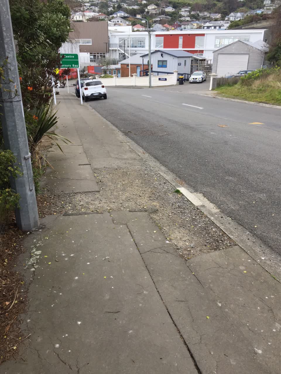 The photograph attached to this roading/streets report