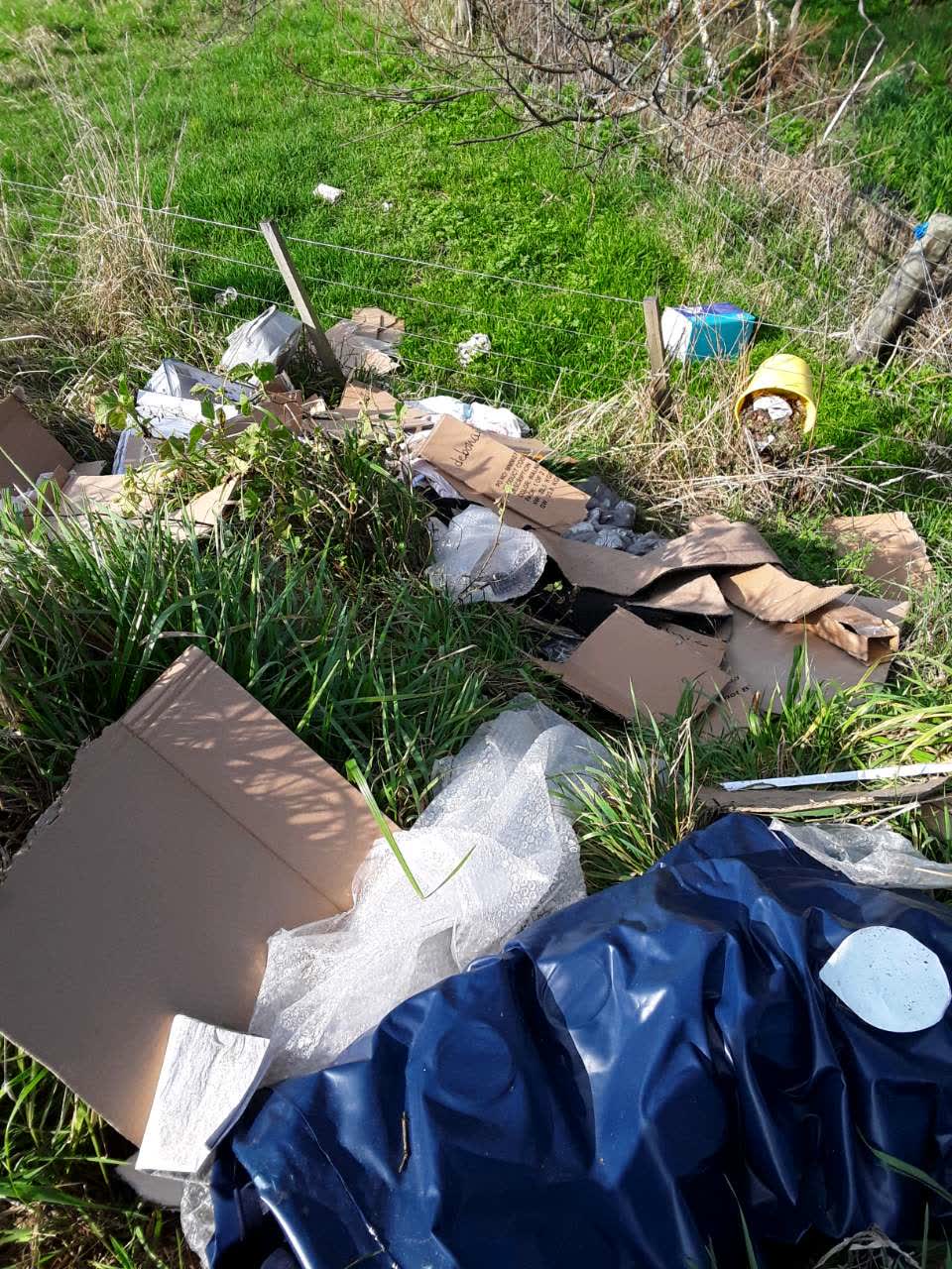 The photograph attached to this rubbish/recycling report
