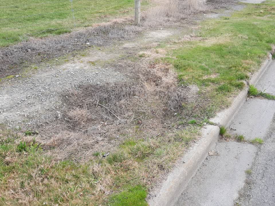 The photograph attached to this roading/streets report