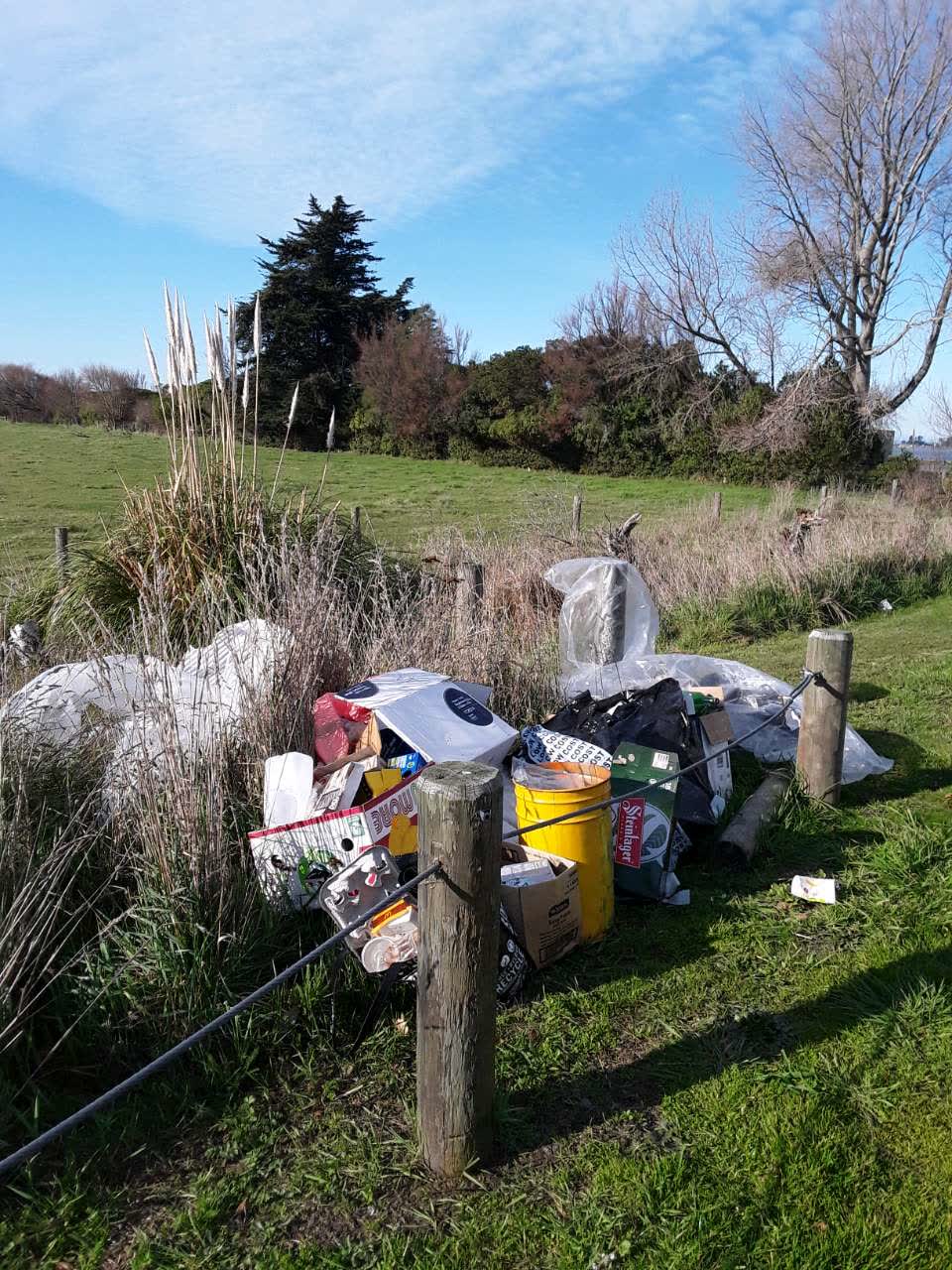 The photograph attached to this rubbish/recycling report
